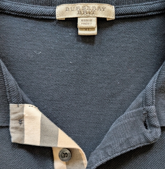 Burberry Brit Black Polo sz XL - Picture 5 of 7